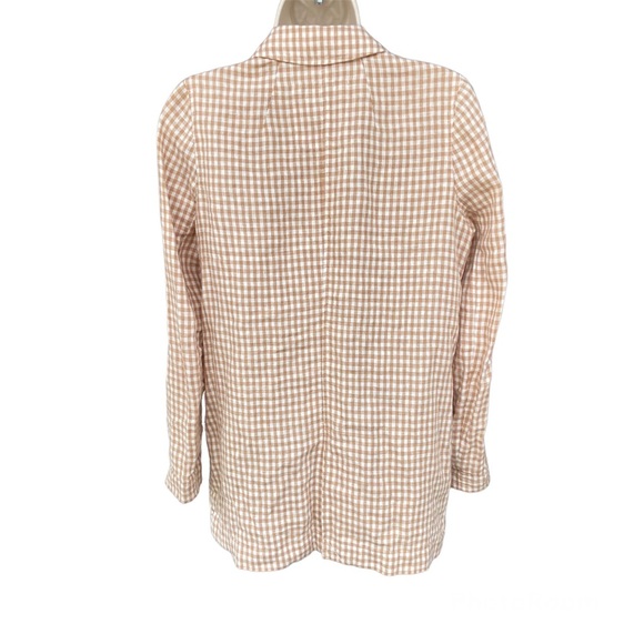 Madewell Linen Dorset Blazer in Gingham Check - Picture 11 of 11